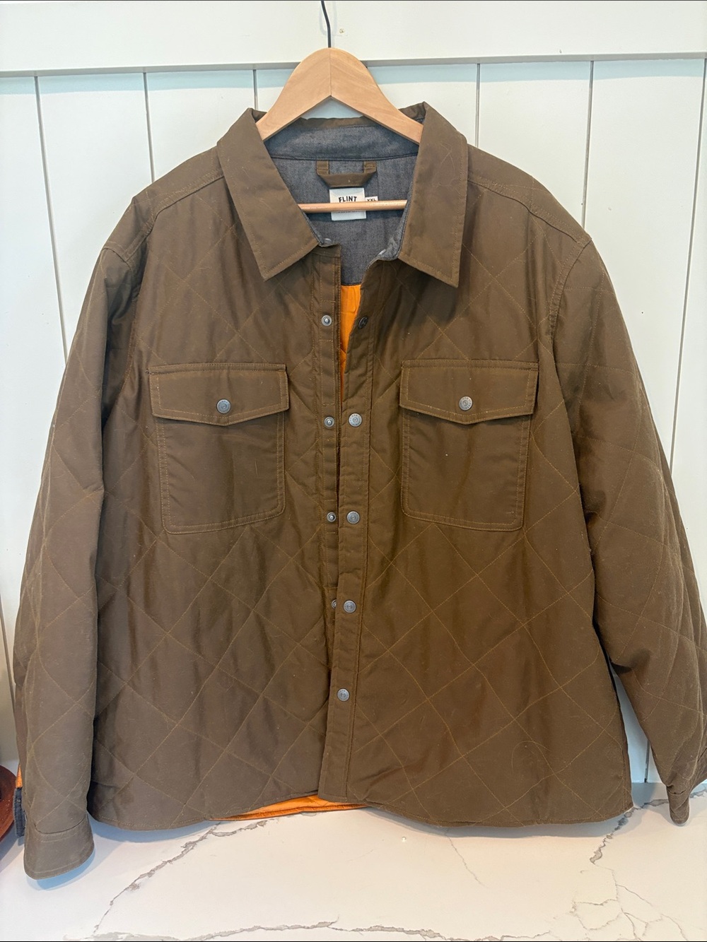 Quilted Brown Men's Jacket